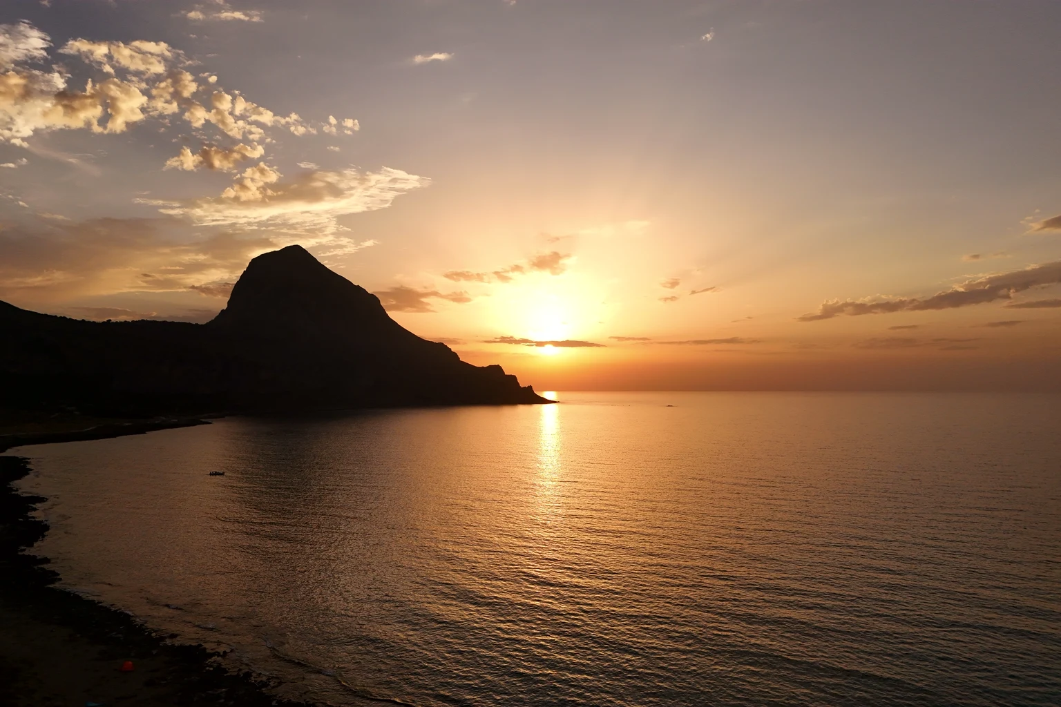 Es Vedrà at sunset from the west coast
