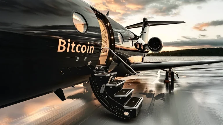 Charter a private jet with bitcoin or btc