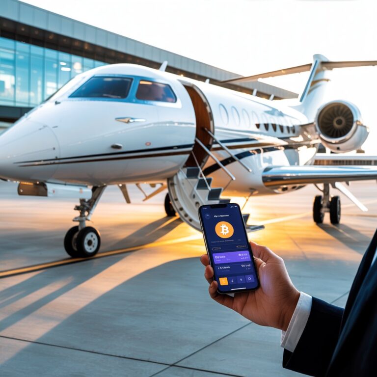 charter a private jet with cryptocurrency